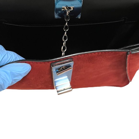 PROENZA SCHOULER Suede Nubuck Medium Hava Bag, Beautiful Burgundy - Picture 13 of 13